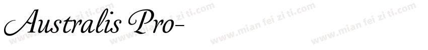 Australis Pro字体转换